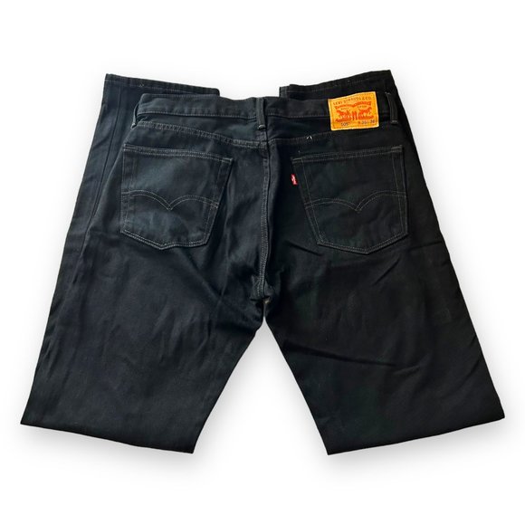 Levi's Mens 505 Regular Fit Jeans, Black, 36x36, NWOT - Picture 7 of 16